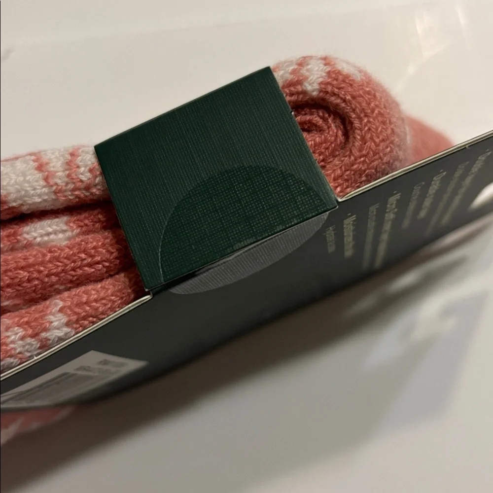 Woolrich Women's Aloe Infused Double Layer Peach Home Socks